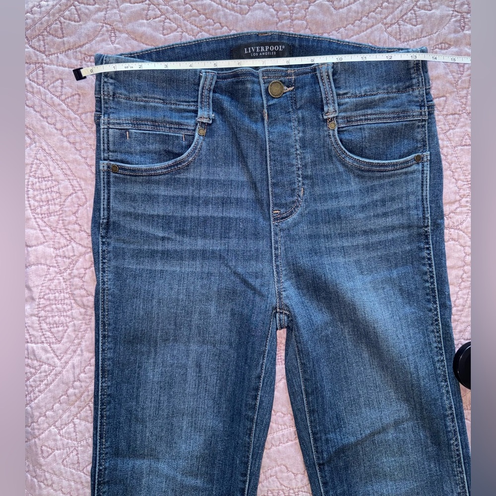 Liverpool Dark Blue Ankle Jeans - Picture 5 of 14
